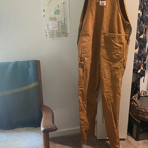 Round House Men's Brown Work Overalls - Picture 7 of 7